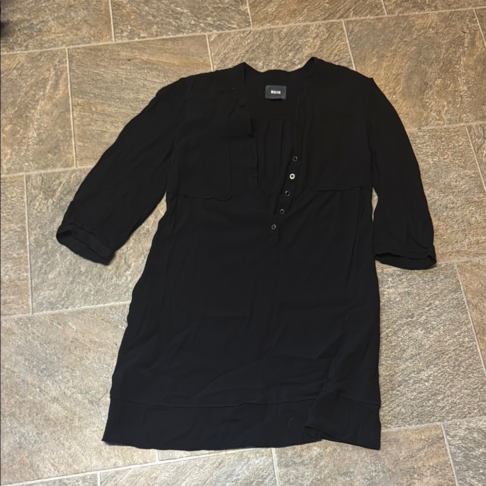 Maeve Black Long Sleeve Dress